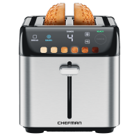 <br><b>CHEFMAN</b><br> Tostadora digital 2 rebanadas RJ31-SS-T