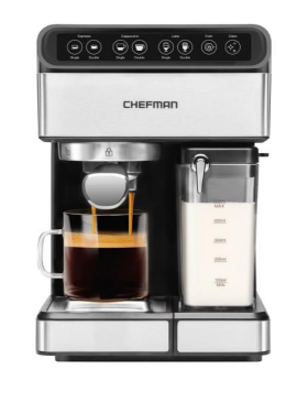 <br><b>CHEFMAN</b><br> Cafetera expresso digital 6 en 1 RJ54